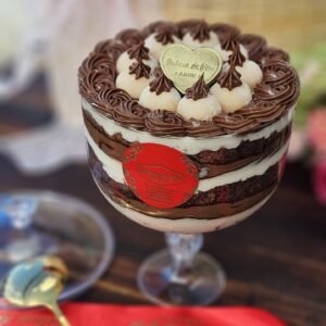 Taça Brownie com Creme de Avelã