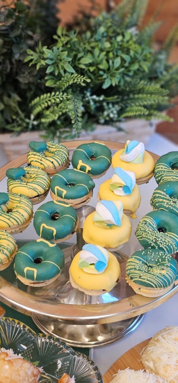 Kit Donuts Verde e Amarelo