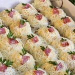 Mini sanduíche de salame